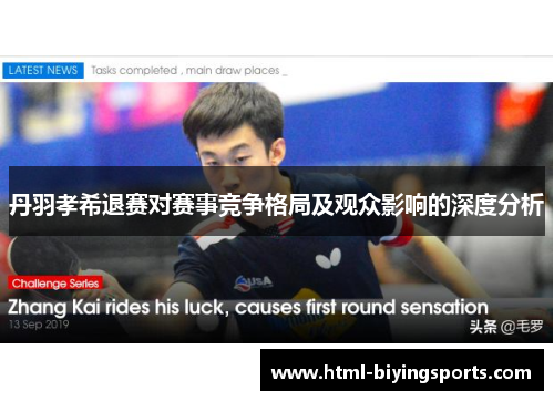 丹羽孝希退赛对赛事竞争格局及观众影响的深度分析